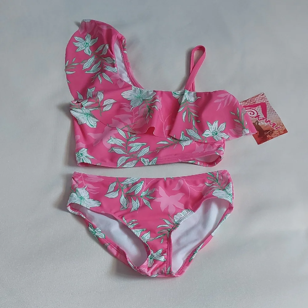 Kanu Surf Girls Julia upf 50+Beach Sport one Shoulder Tankini Two Piece Swimsuit